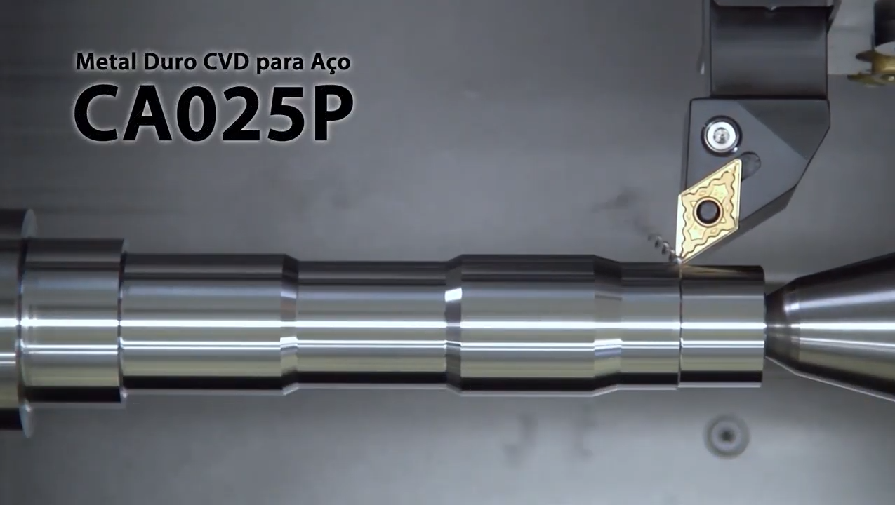 Insertos de Metal Duro CVD para Aço CA025P